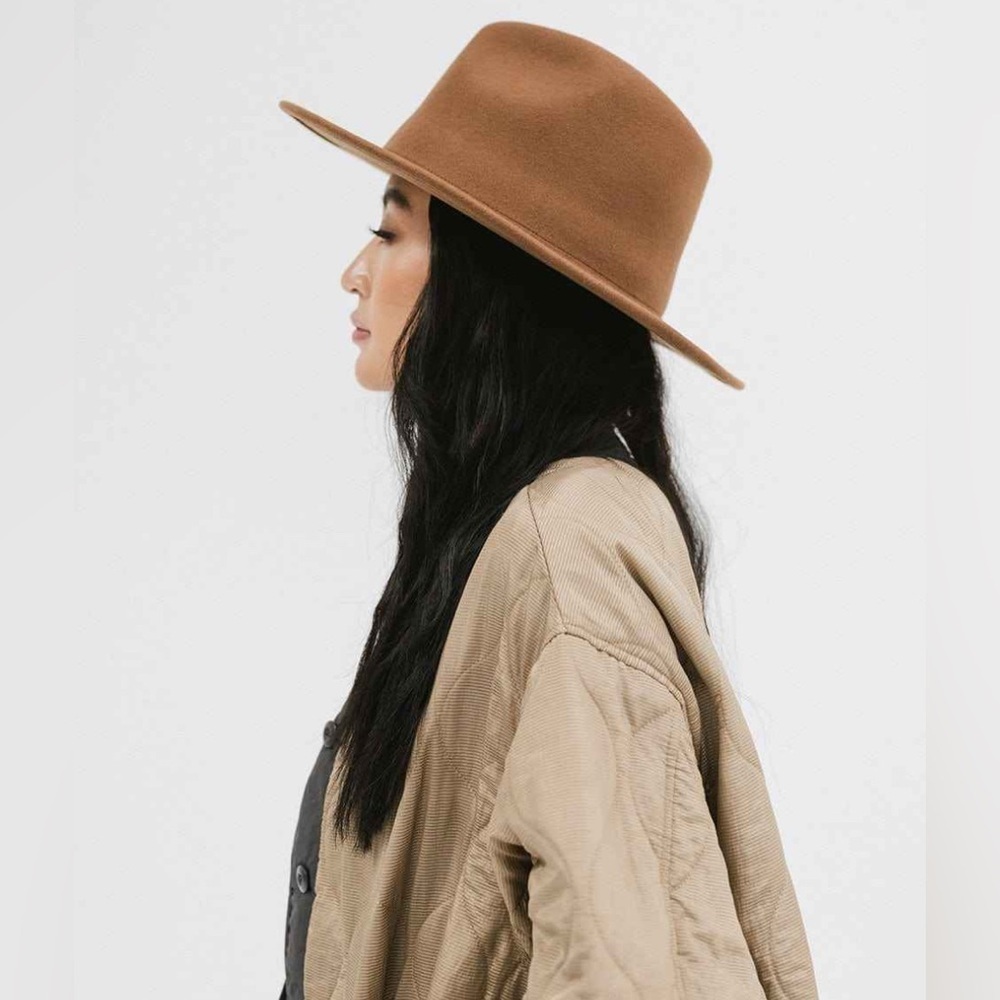 NWT Gigi Pip Wes Fedora Brown S/M 57 View 2